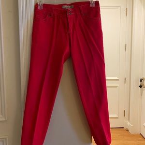 Angel Kiss Red Stretch Denim NWOT - size 7